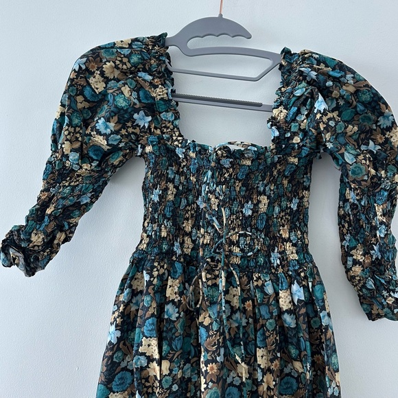 Bijou Dress in Blue Floral- Doen - Picture 2 of 6